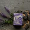 2 BARS Lavender & Honey Soap with raw honey from our own hives and real lavender essential oil view 2