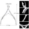 8 Pieces Cuticle Trimmer Stainless Steel Cuticle Nippers Pointed Blade Dead Skin Cutter Clipper Remover Scissors Manicure Tools for Fingernails and Toenails(Silver) view 2