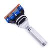Parker Travel Fusion Safety Razor  Compact 2.75 Fusion-Style Razor with Luxurious Saddle-Leather Sheath & 1 Gillette Fusion Blade, Pocket-Friendly & Durable Design view 4