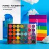 Afflano Rainbow Eyeshadow Palette Matte Shimmer Pressed Glitter, Pigmented Colorful Eye Shadow Pallets, Pink Red Orange Yellow Green Blue Purple 35 Color, Bright Prime Makeup Palette view 2