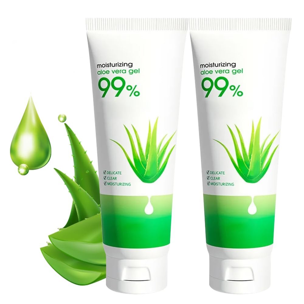 Mroobest Aloe Vera Gel, Aloe Gel 100 Percent Pure Plant, Deeply Hydrating Repairing, Sunburn Eczema Relief, Acne, Small Cuts, Suitable for Face, Body