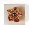Handmade Flower Lapel Pin Boutonniere, Floral Pin Suit Accessories, Fabric Flower, Silk Flower Lapel Pin view 4