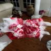 Stunning Heart Princess Hair Bow, Valentine bow, heart hair bow, extreme hair bow view 2