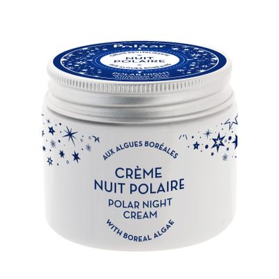 Polar - Polar Night Revitalizing Cream with Boreal Algae - Smoothing, Regenerating, Detoxifying Moisturizing Night Cream - Vegan, Cruelty Free, Made in France - 1.7 fl oz
