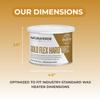 NaturaverdePro Gold Flex Hard Wax, Body and Facial Hair Removal, Brazilian Bikini Wax for Women with Soothing Coconut Oil - 14 oz view 3