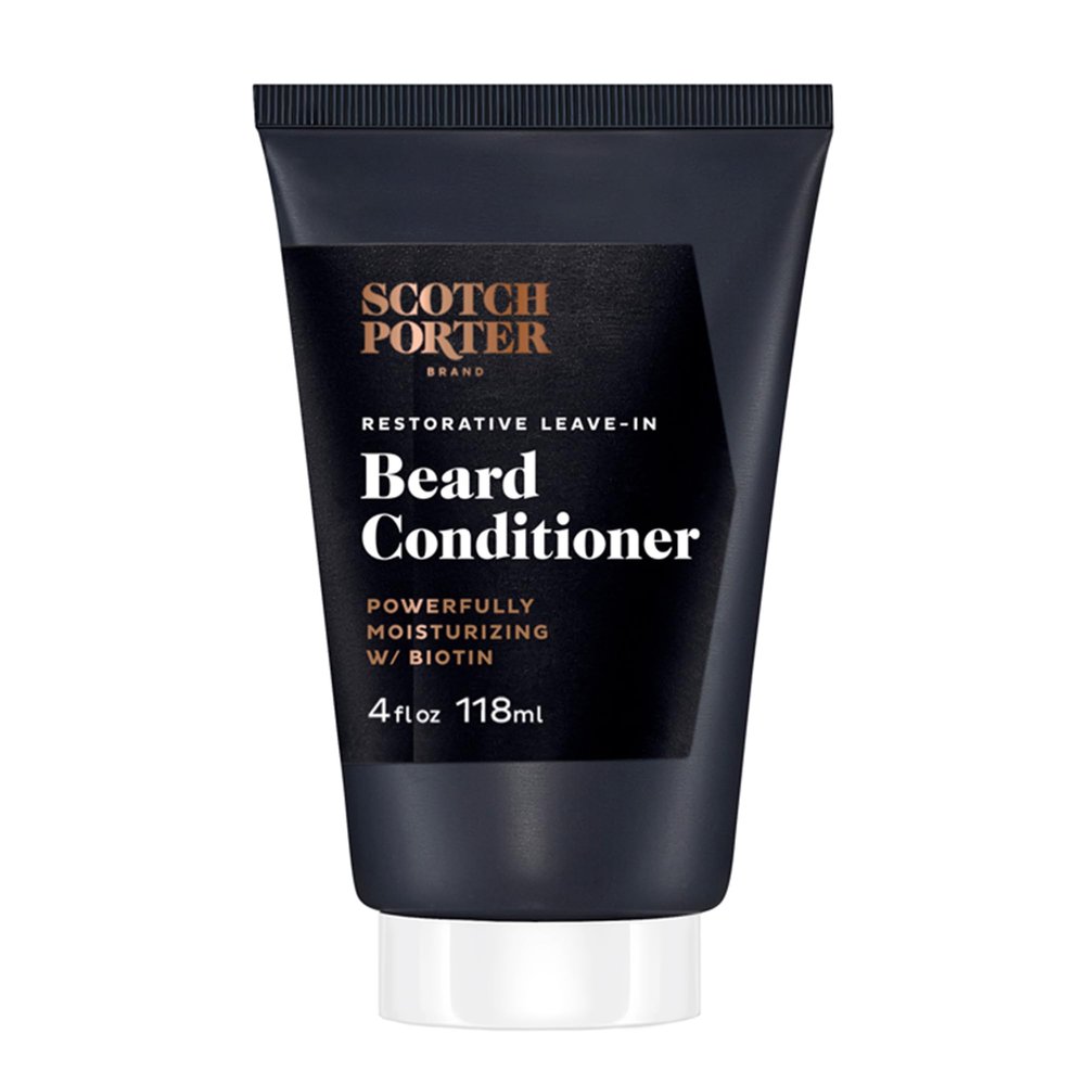 Scotch Porter Restorative Leave-In Beard Conditioner Deep Conditioning Softener with Lightweight Feel, Reduces Frizz & Provides Long-lasting Hydration & Shine to Dull, Dry, Coarse Beards 4 oz.