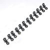 ADIASEN 12PCS Plum Blossom Crystal Mini Small Butterfly Women Kids Girl Hair Claw Hair Clip,Barrettes Accessories Party (black) view 1