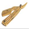 Classic Style Limited Edition - Premium Quality All Gold Straight Edge Shaving Razor Blade - Gold Dipped Safety Razor With Free Blades view 1