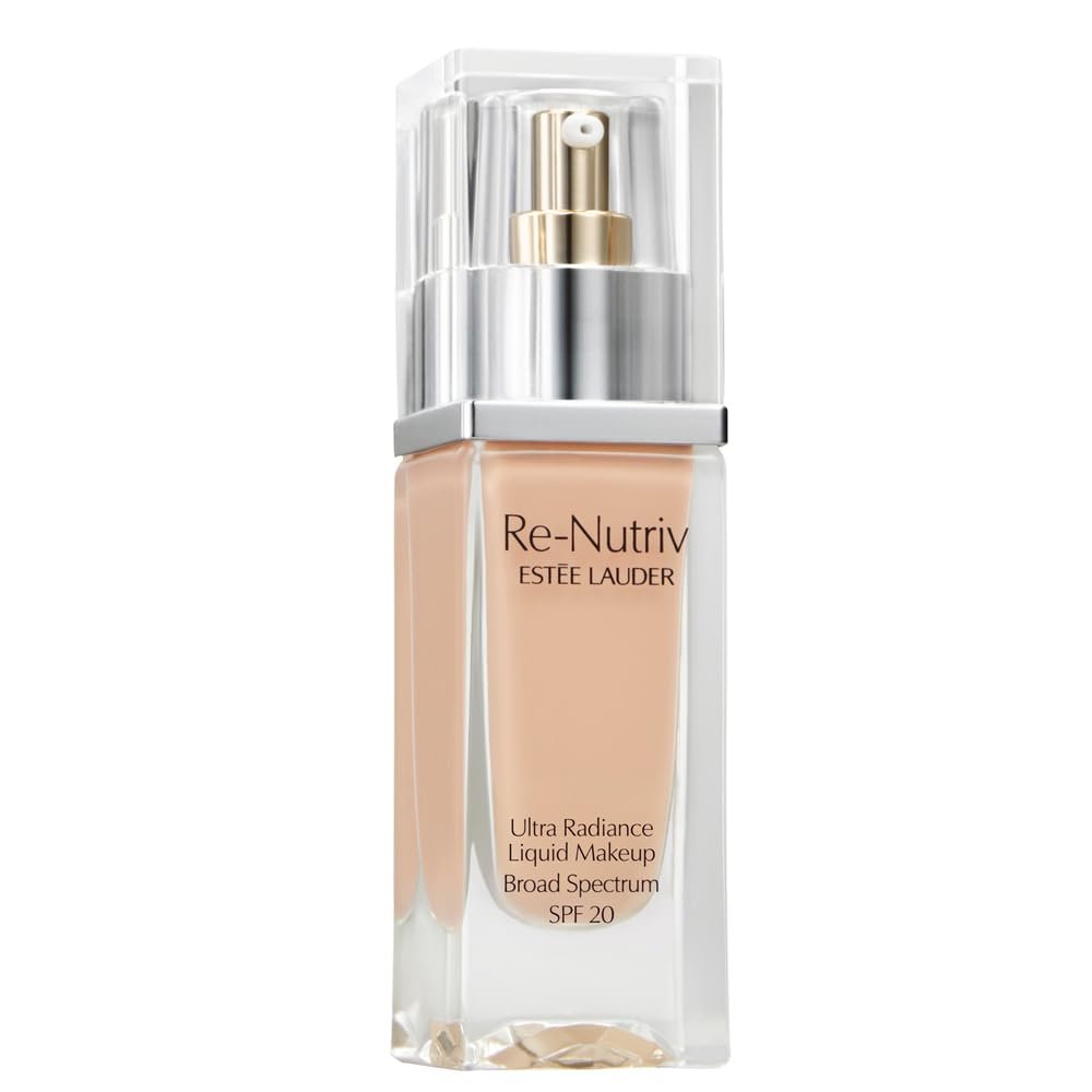 Este Lauder Re-Nutriv Ultra Radiance Liquid Foundation SPF 20 | Luxurious, Hydrating, Long-Wearing, 1 Fl Oz, 3N1 Ivory Beige