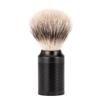 MHLE ROCCA Jet Black & Stainless Steel 3-Piece Shaving Set - Silvertip Fiber Brush, Safety Razor & Stand  Safety Razor Kit & Shaving Kit, Straight Razor Kit for Men view 3