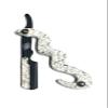 All Purpose Men's Shaving Razor - Snake Texture Design Straight Edge Double Edge Blade - Classic Safety Razor in Black and White view 1