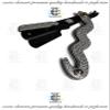 Classic Folding Shaving Razor in Snake Texture Gray and Black - Barbershop's Favorite Tool + Free Blades view 2