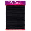 AwEx Hair Ties, Large Black: 50 PCS, 4 mm Thick, 170 mm Circumference, No Metal, Ouchless, Non-Tangle, Non-Pull - Great for Thick, Curly, Wavy Hair view 1