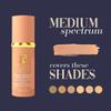 Bio Mimic Foundation Medium Spectrum by Forever Bloom; Protecting from Sun with SPF50; for Gym, Sports, Dancing view 3