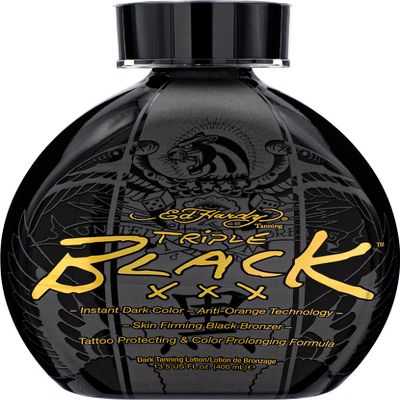 Ed Hardy BLACK XXX Instant Dark Color Tanning Lotion, 13.5 oz