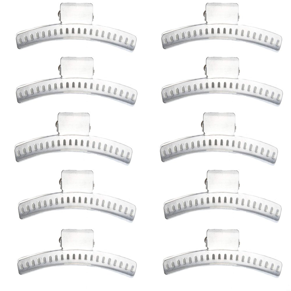 Hair Clips - Set of 10 - Aluminum 3.5 Butterfly Wave Setting Clips for Finger and Marcel Wave Hairstyles
