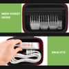 Case for Wahl Professional Peanut Classic Clipper/Trimmer #8685, 8655-200, 8081, 8035 and Attachment Clippers Comb Blade Accessories- Black view 4