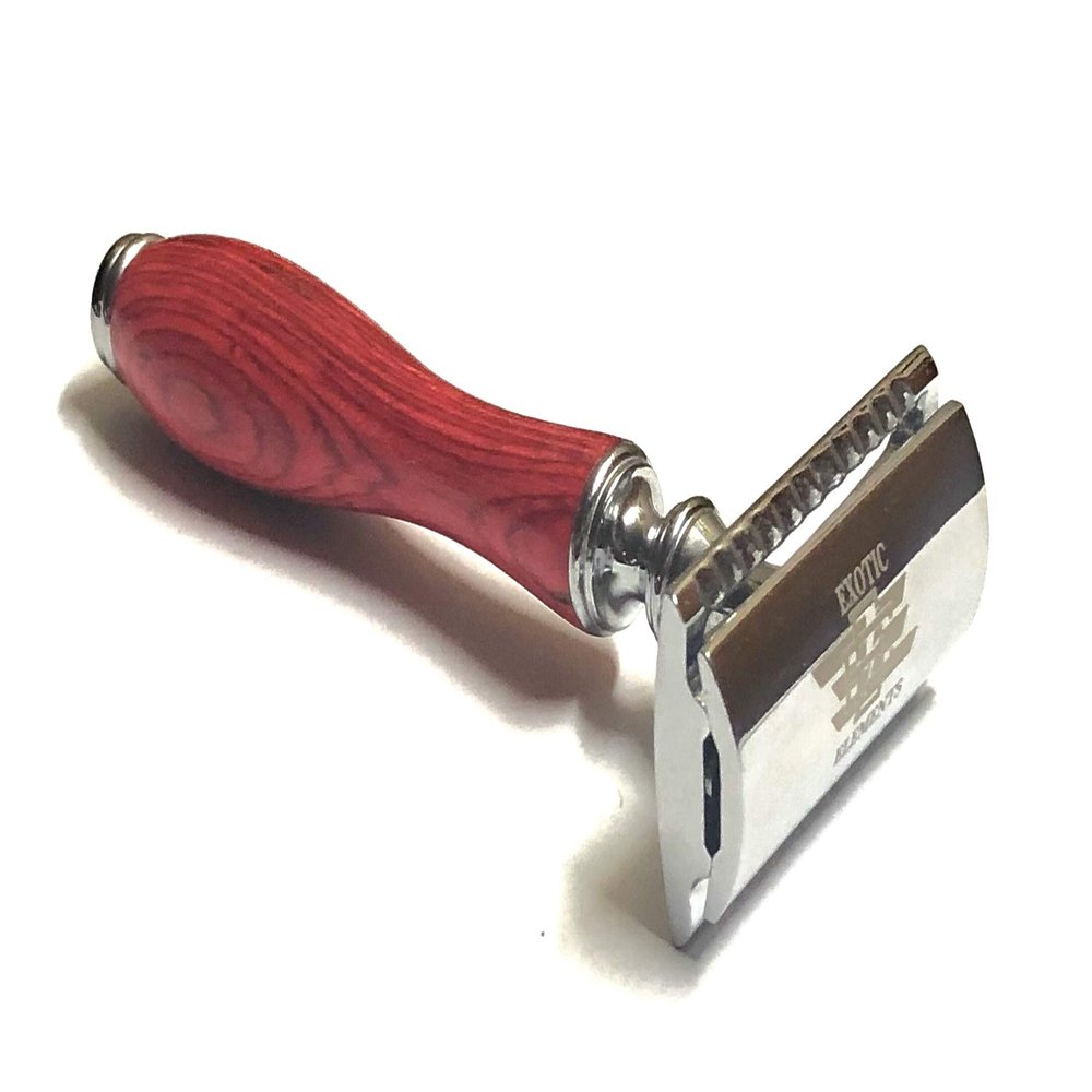 Chrome 3 Piece Double Edge Safety Razor All Purpose Shaver