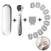 zukabmw Pedicure Callus Shaver Foot File Care Hard Skin Remover Callus Shaver Sets with Case, Foot File Heads & 10 Replacement Blade for Hand Feet (Stainless Steel Handle) view 2