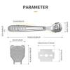 zukabmw Pedicure Callus Shaver Foot File Care Hard Skin Remover Callus Shaver Sets with Case, Foot File Heads & 10 Replacement Blade for Hand Feet (Stainless Steel Handle) view 3