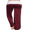 Andongnywell Women Comfy Palazzo Pants Casual High Waist Drawstring Wide Leg Trousers (Red,XX-Large) view 2