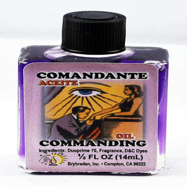 6 Pieces BRYBRADAN Commanding Spiritual Oil Comandante ACEITE ESPIRITUAL -1/2 FL OZ 14.7ML