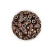 1000Pcs Premium Silicone Micro Link Rings 5mm Lined Beads for I Tip Hair Extensions (1000Pcs, Brown) view 2