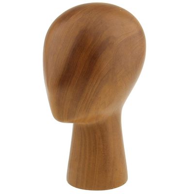 Abstract GFRP Wooden Mannequin Head Display Stand by M.M.A