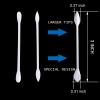 Precision Makeup Cotton Swabs, Double-Ended XL Cotton Buds with Pointed and Flat Tips,Extra Large Cotton Tips Applicator,Excellent Beauty Tools for Effective Makeup and Personal Care,375pcs view 2