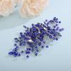 Aimimier Bridal Royal Blue Crystal Hair Comb Sapphire Hair Piece Prom Party Festival Wedding Hair Accessories for Women and Girls view 3