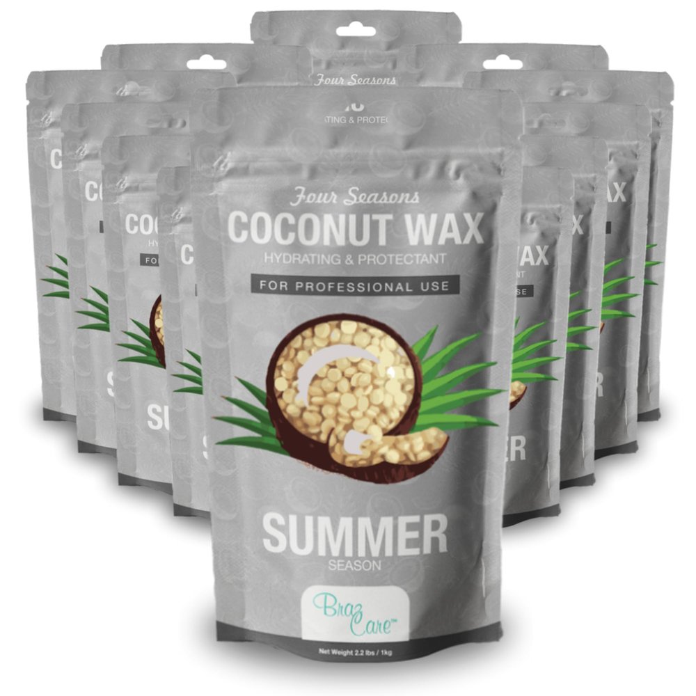 Bulk Hard Wax Beads - Coconut - 26.4 lbs (12 x 2.2 lbs Bags) - Professional Hair Removal Wax - Ultra-Gentle & Nourishing Formula