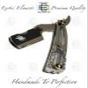 Barber Straight Edge Razor Black Cut-out Latch Silver Steel Hair Shaving Razors view 2