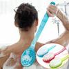 Bath Shower Back Brush,CONSTR Household Cleaning ToolsLong Handled Body Bath Shower Back Brush Scrubber Massager Skin Cleaning Tool - Green view 2