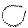 Fodattm Set of 5 Black Flexible Wavy Comb Headband Hairband Headwear Men and Women Metal Hair Band Hair Hoop (A#) view 4
