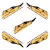 Engraved Handle Men's Shaving Razor in Premium Gold Dip with Black Blade - Professional Barber or Personal Use All Purpose Shaver view 1