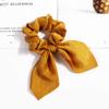 12PCS Floral Hair Scrunchies Tencel Velvet Pure Color Hair Ring Satin Fabric Ribbon Large Bowel Hair Ring Sweet Rabbit Ear Bunny Hair Ring (#1 Pure Color) view 4