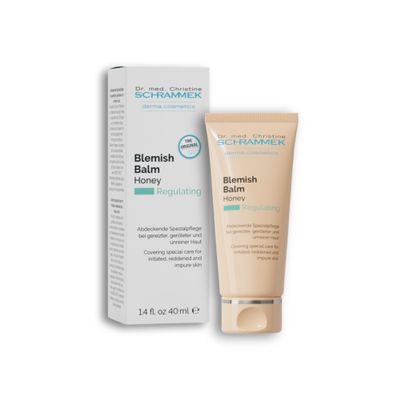 Blemish Balm Honey - Covering Special Care for Irritated, Reddened & Impure Skin - The Original since 1967 - BB Cream - Tinted Face Moisturizer - Facial Skin Care - Dr Schrammek