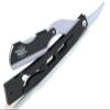 Black And White Pro Barber Straight Edge Razor Folding Knife For Beard Shape Up view 3
