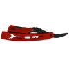 Amazing Design Straight Edge Barber Shaving Razor - Red and Black - Free Blades view 3
