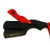 Amazing Design Straight Edge Barber Shaving Razor - Red and Black - Free Blades view 4