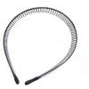 Fodattm 3PCS Black Flexible Spring Wave Headband Hairband Headwear Multi-style Metal Hair Comb Hair Hoop for Men and Women (Style B#) view 3
