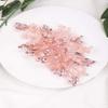 Aimimier Comb - Pink Crystal Hair Comb, Rose gold, for Women and Girls, Wedding Hair Accessories view 3