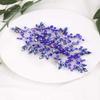 Aimimier Bridal Sapphire Hair Comb Royal Blue Crystal Hair Piece Wedding Hair Accessories for Women and Girls (Blue) view 2