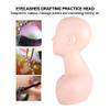 Taidda Makeup Practice Mannequin Head, Multifunction Massage Makeup Practice Training Head, Soft Mannequin Cosmetology Mannequin Doll Face Head Model Wig Hat Display for Salons view 2