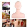 Taidda Makeup Practice Mannequin Head, Multifunction Massage Makeup Practice Training Head, Soft Mannequin Cosmetology Mannequin Doll Face Head Model Wig Hat Display for Salons view 3