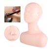 Taidda Makeup Practice Mannequin Head, Multifunction Massage Makeup Practice Training Head, Soft Mannequin Cosmetology Mannequin Doll Face Head Model Wig Hat Display for Salons view 4