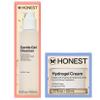 Honest Beauty Gentle Gel Everyday Face Cleanser + Moisturizing Hydrogel Cream Bundle | Vegan + Safe for Sensitve Skin | 5 fl oz, 1.7 fl oz view 1