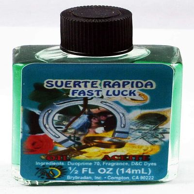 3 Pieces BRYBRADAN Fast Luck Spiritual Oil Suerte RAPIDA ACEITE ESPIRITUAL -1/2 FL OZ 14.7ML