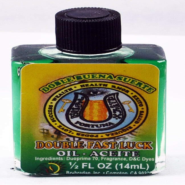 3 Pieces BRYBRADAN Double Fast Luck Spiritual Oil Doble Buena Suerte ACEITE ESPIRITUAL -1/2 FL OZ 14.7ML
