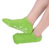 2 Pairs Women Men Moisturizing Gel Socks for Soften Cracked Skin Non-Skid Soft Cotton Gripper Socks Spa Moisturizing Socks Feet Care Treatment (Green) view 2